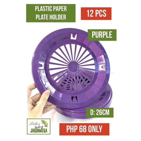 12 PC PLASTIC PAPER PLATE HOLDER Shopee Philippines