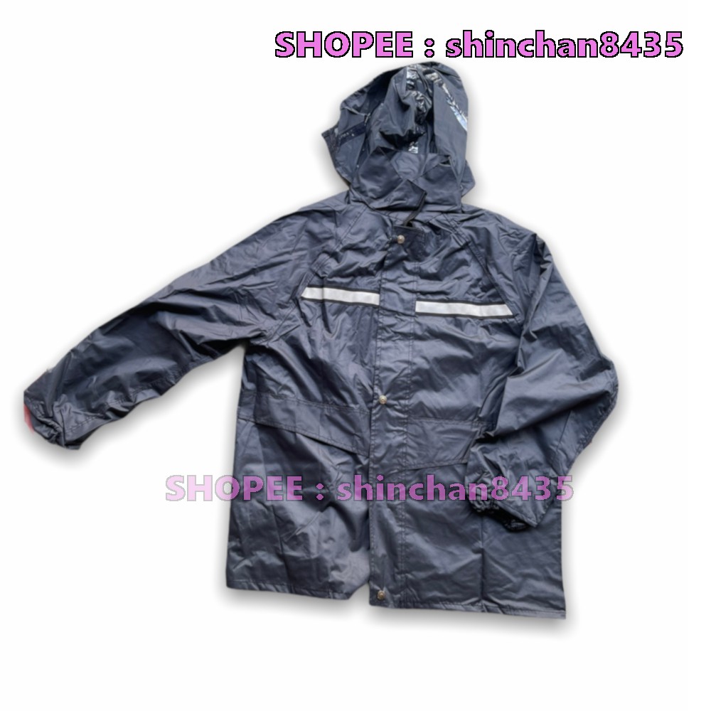 Raincoat DOUBLE LATER (FREE SIZE) Raincoat According To food delivery grabfood foodpanda