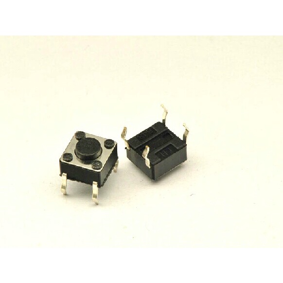 Free shipping (500Pcs/lot) Wholesale 6mm*6mm*4.3mm Micro Push Button ...