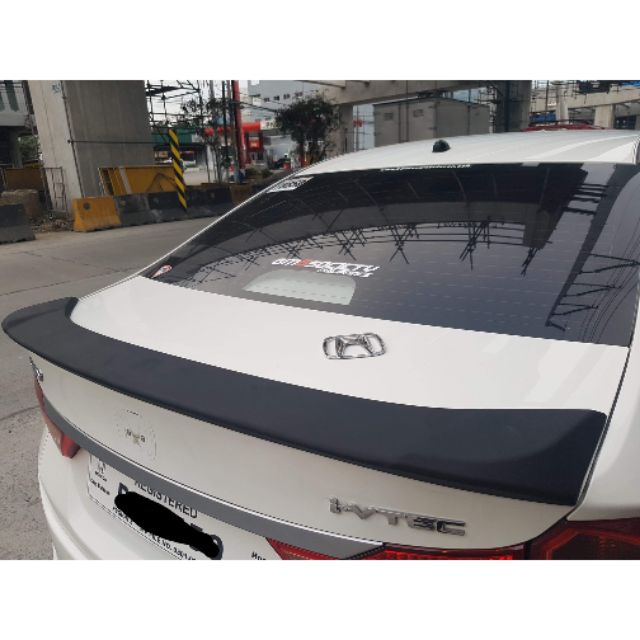 Matte Black Ducktail Spoiler for Honda City GM6 | Shopee Philippines