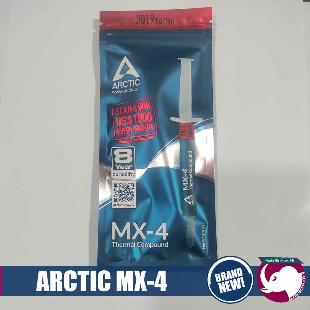ARCTIC MX-4 Thermal Paste, Carbon Based High Performance Thermal Compound  for All Coolers, Thermal Interface Material, 4 Grams
