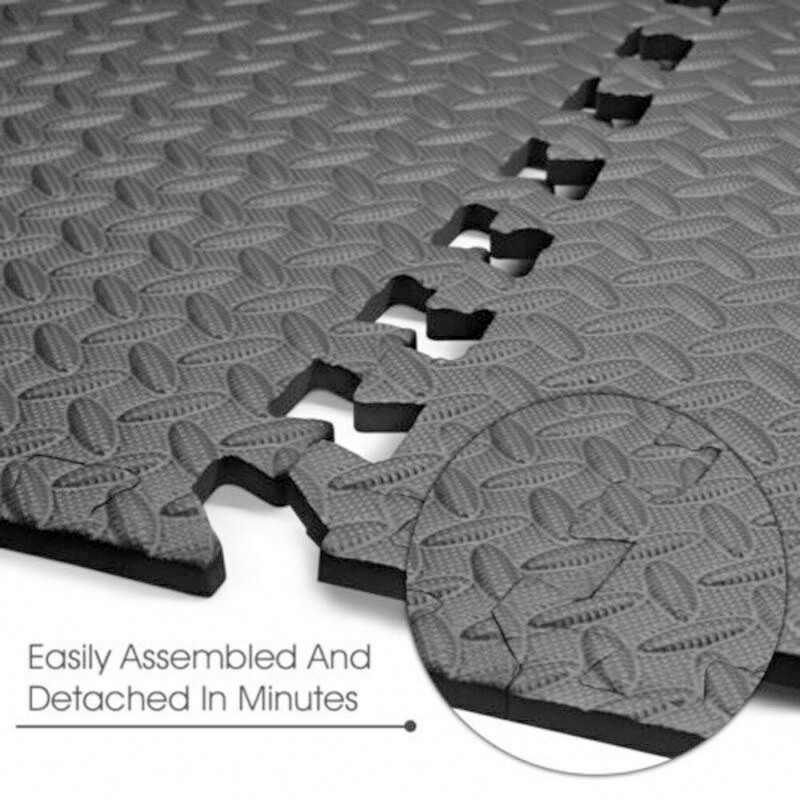 6x HEAVY DUTY INTERLOCKING PUZZLE MAT Exercise GYM Kitchen Restroom Floor rubber tiles bedroom matt Shopee Philippines
