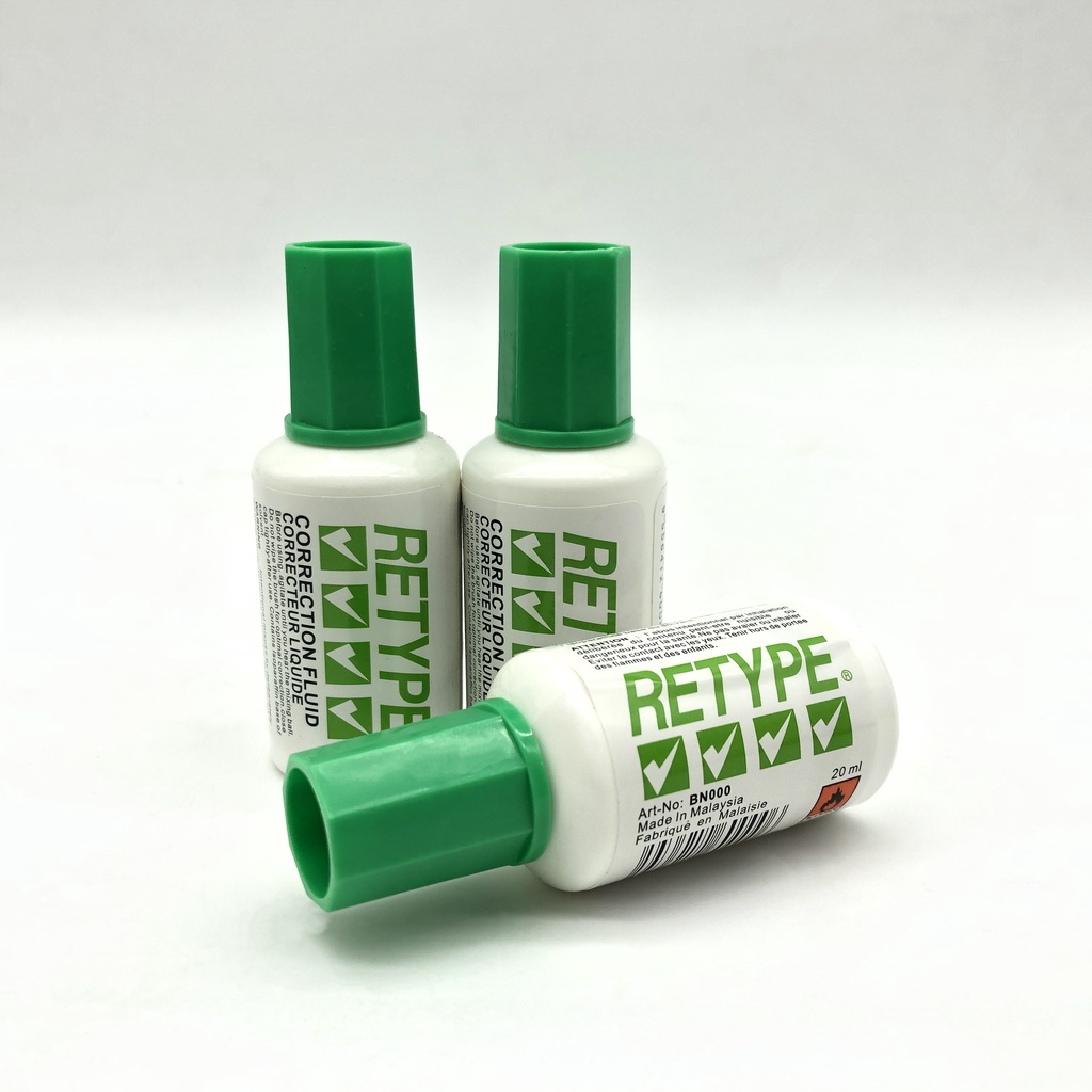 Retype deals correction fluid