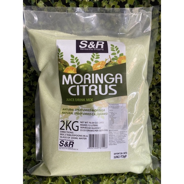 Moringa Citrus Juice Drink Mix by Snr 2kgs Per Pack Shopee Philippines