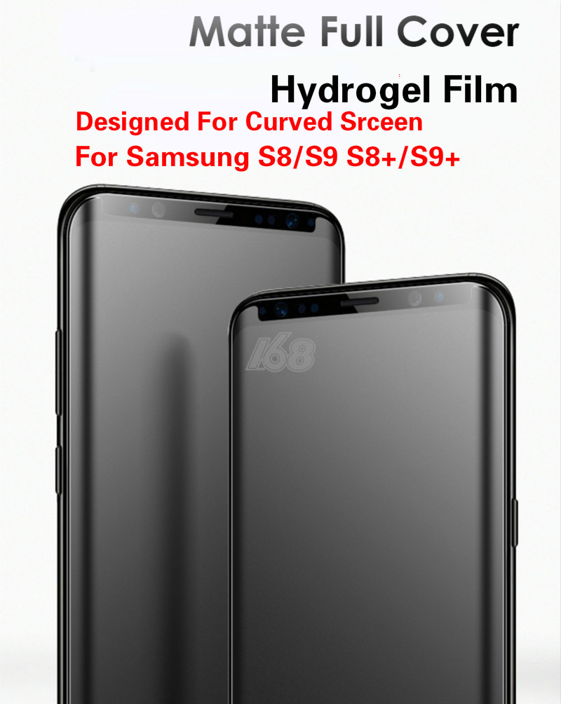 Screen Protector Samsung Galaxy S8 S9 Plus matte Hydrogel Film Front Back  Matte Frosted For Full Cover Soft anti fingerprint