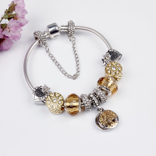 Gold charm ring (With a charm string without beads) | Shopee Philippines