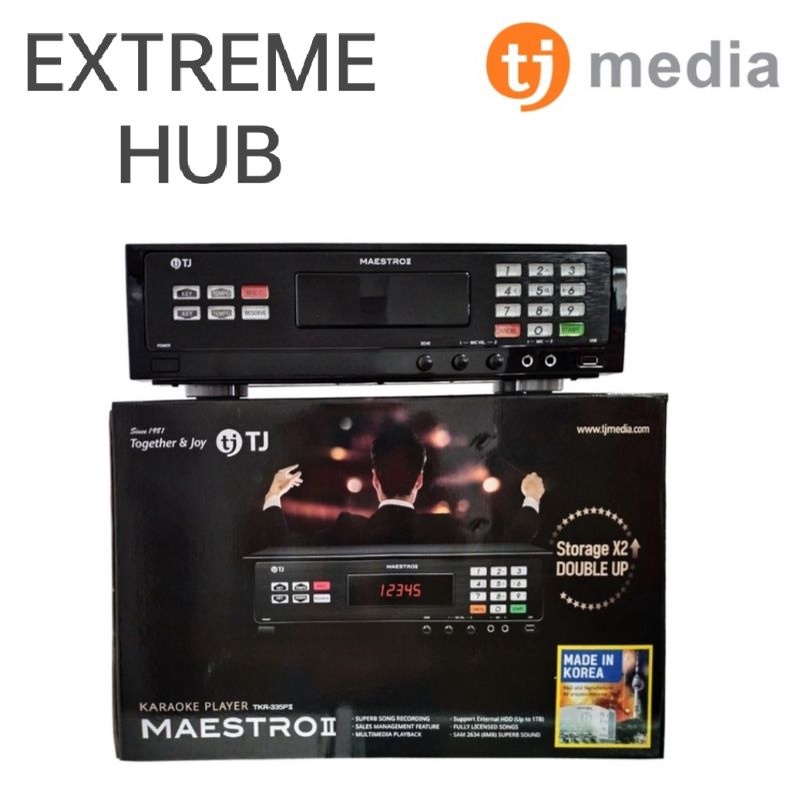 TJ MEDIA MAESTRO 2 TKR355P KARAOKE PLAYER WITH BUILT IN 32G SD CARD