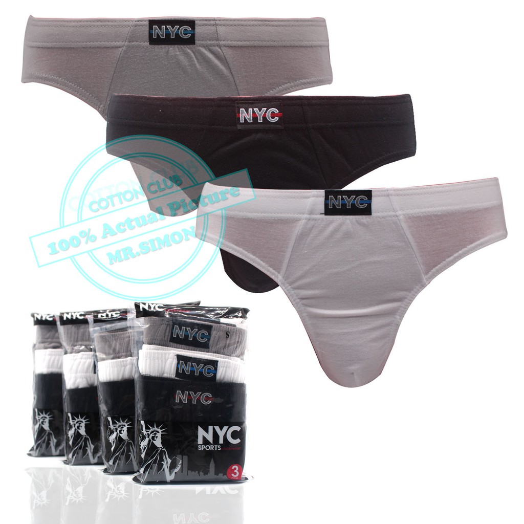 3IN1 NYC Mens Underwear NYC 01 Shopee Philippines