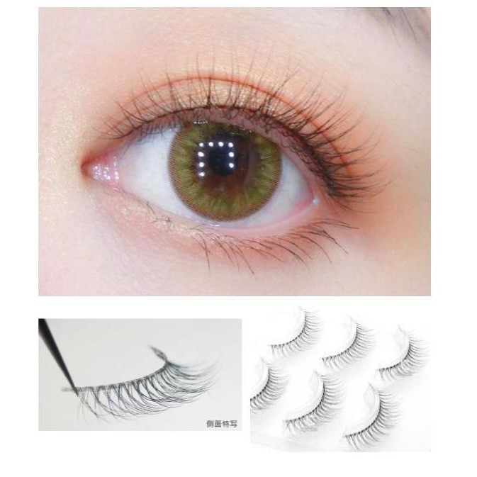 ️3D False Eyelashes Upper Lashes Model A18 Transparent Tendon Core ...