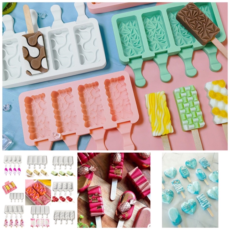 Cakesicle Silicone Molder Popsicle Molder Geometric Molders | Shopee ...