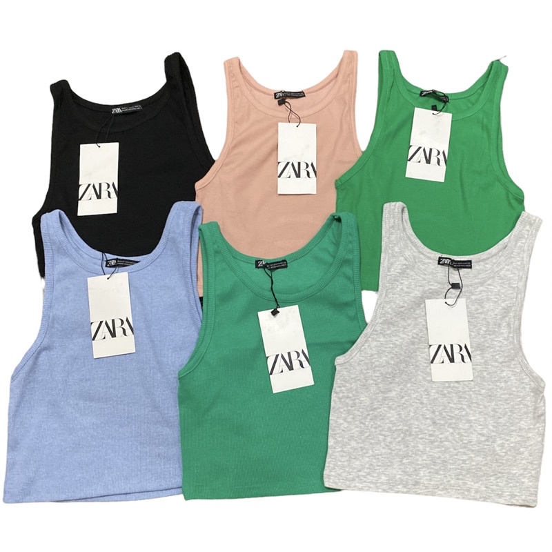 ZARA RIBBED TOP (STRETCHABLE) | Shopee Philippines