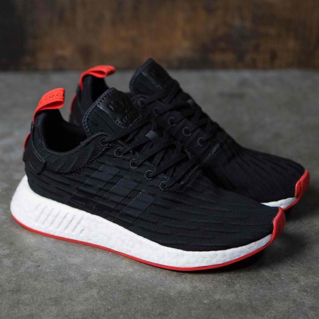 adidas nmd r2 black and red