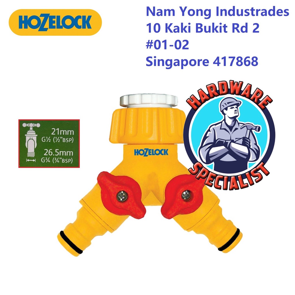 Hozelock 2256 Two Way Connector / Dual Tap Connector Shopee Philippines