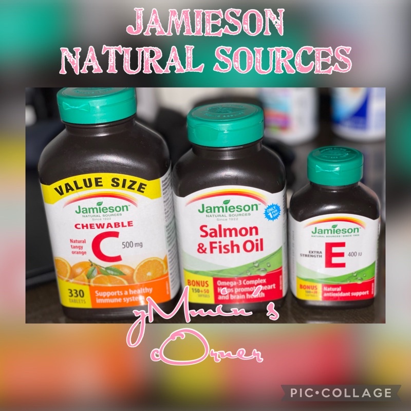 Jamieson Natural Sources (Fish oil, Vitamin C & E) Shopee Philippines