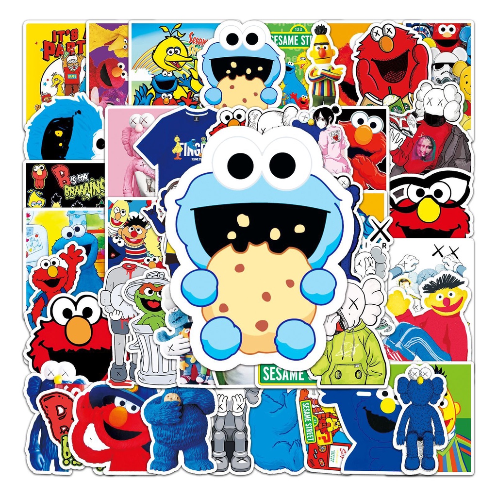 50pcs Sesame Street phone stickers waterproof decorative stickers ...