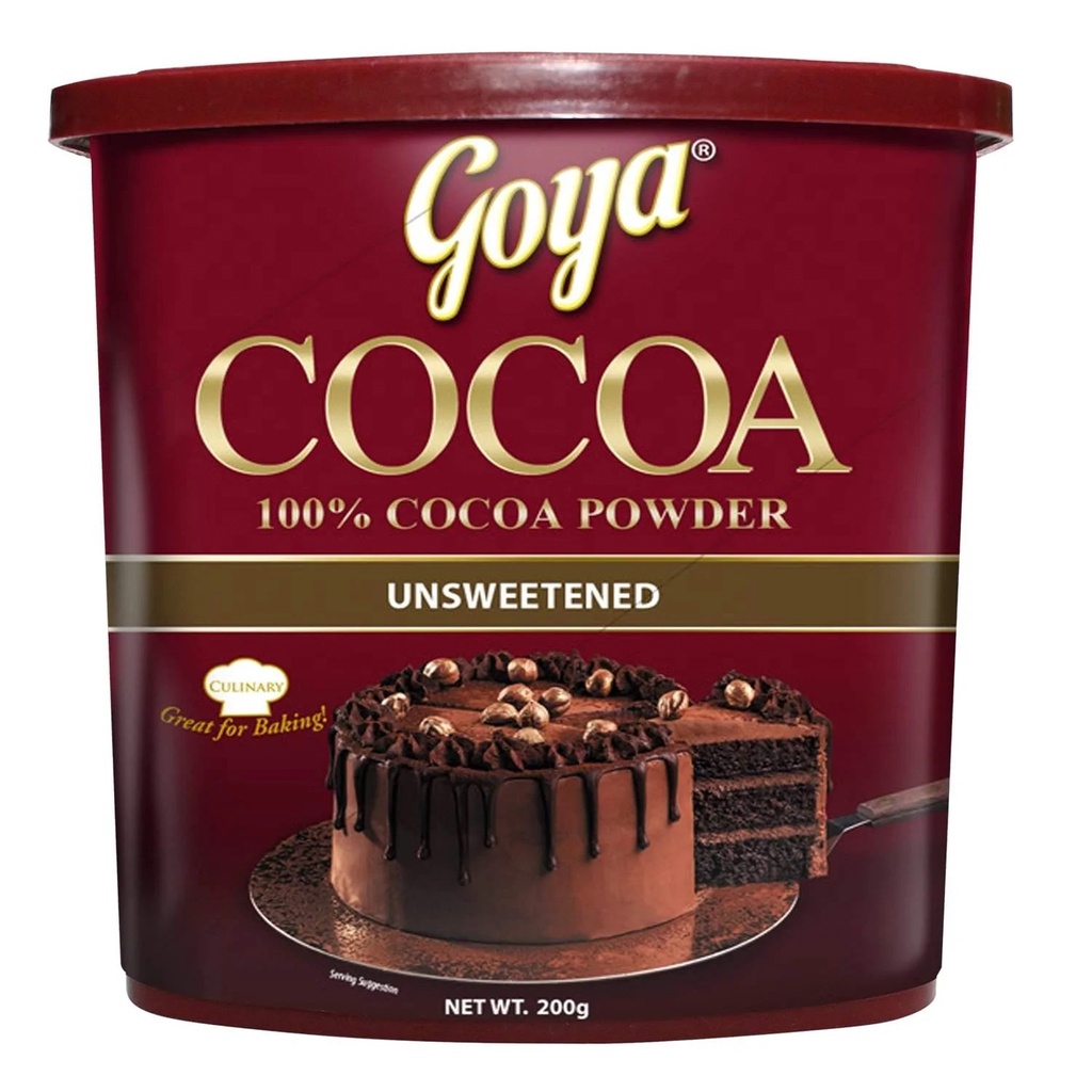Goya Unsweetened 100% Cocoa Powder 200g | Shopee Philippines