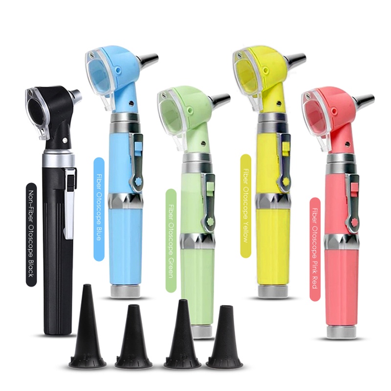 Fiber Optical LED Professional Otoscopio ENT Diagnostic Borescope Kit ...