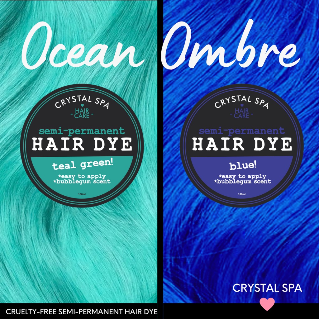 CRYSTAL SPA SEMI PERMANENT HAIR DYE Temporary Hair Dye Semi Permanent