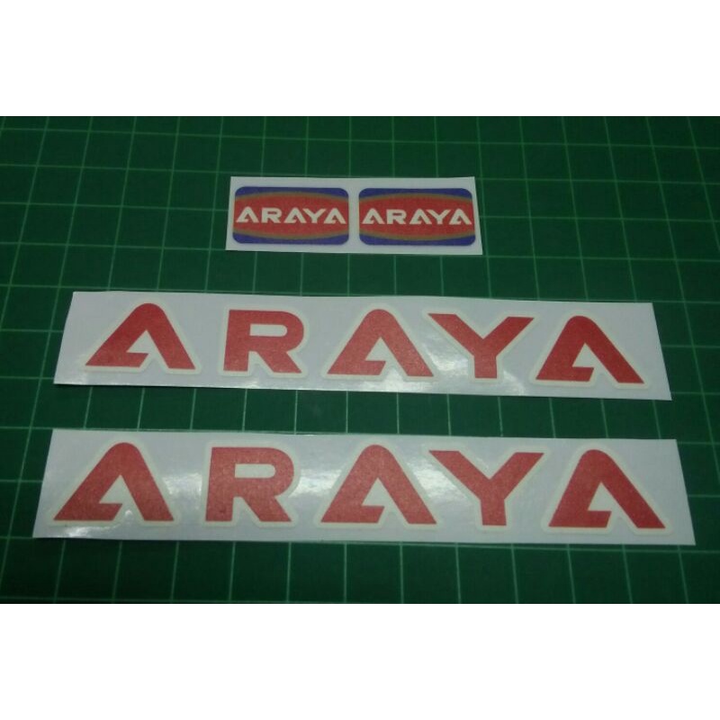 Araya Rim Transparent Sticker Decal Set Printed Araya Rim Sticker ...