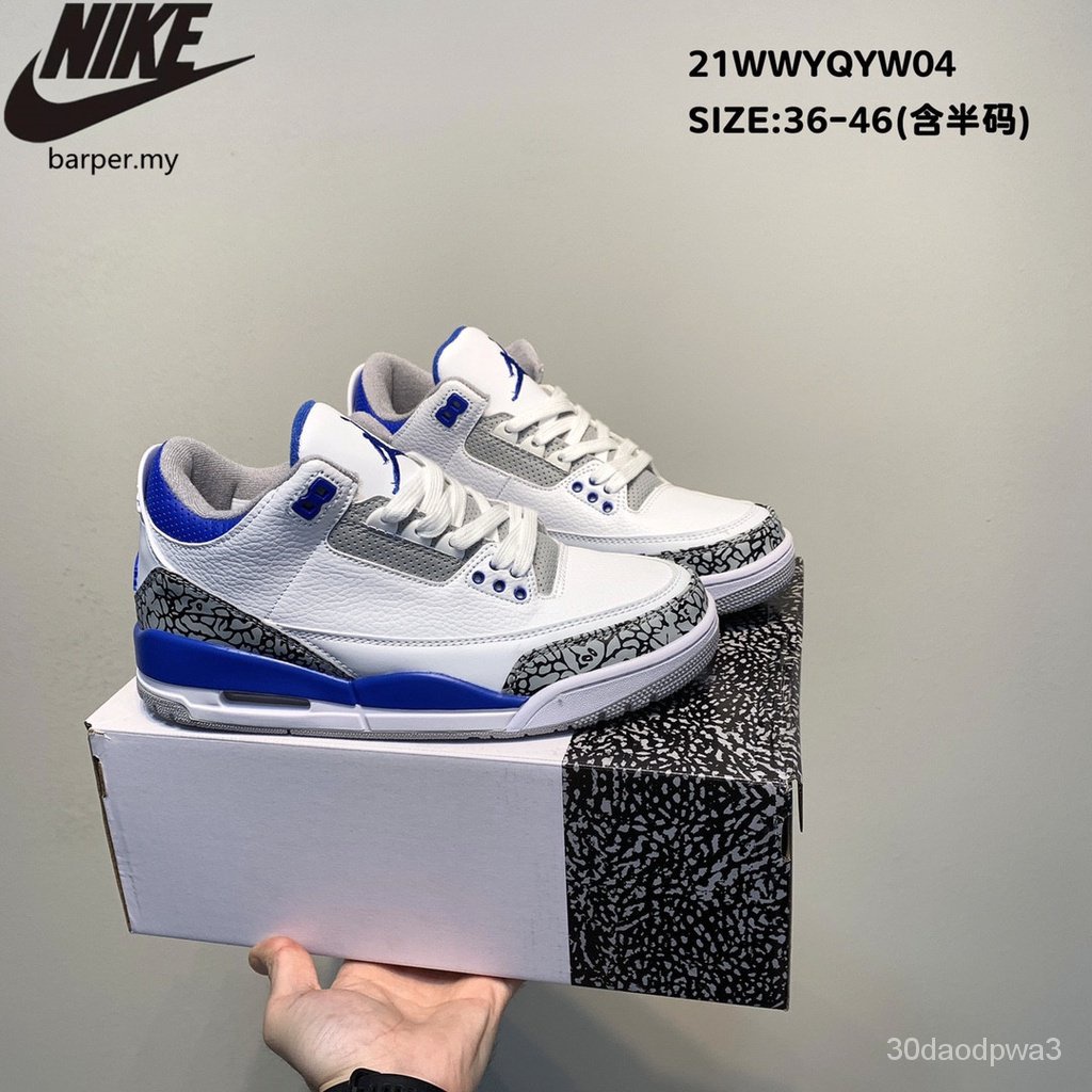 ins】（Ber）Ori 0riginal Nike Air Jordan 3 Retro AJ3 Joe 3 Low Cut ...