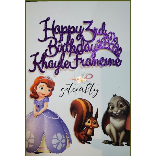 Sofia the First cake topper | Shopee Philippines