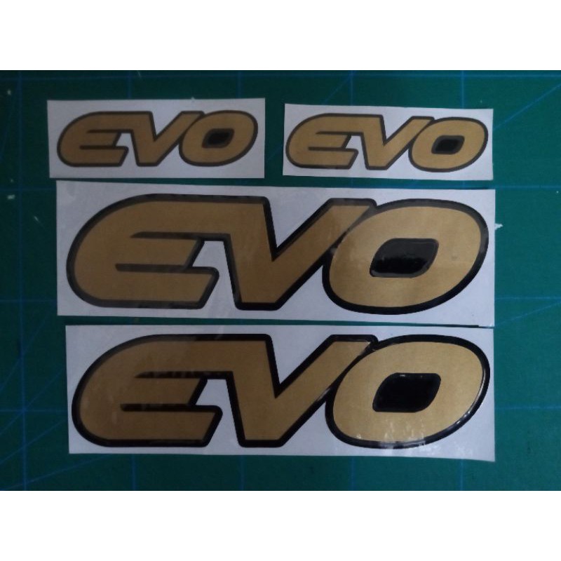 Evo Matte Gold Vinyl Decal Sticker Design | Shopee Philippines