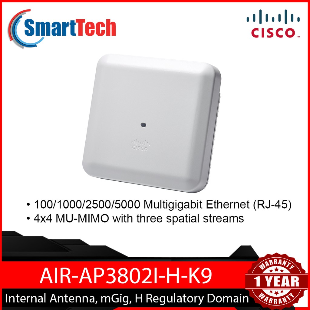 Cisco 3802I AIRAP3802IHK9 Wireless access point 802.11ac