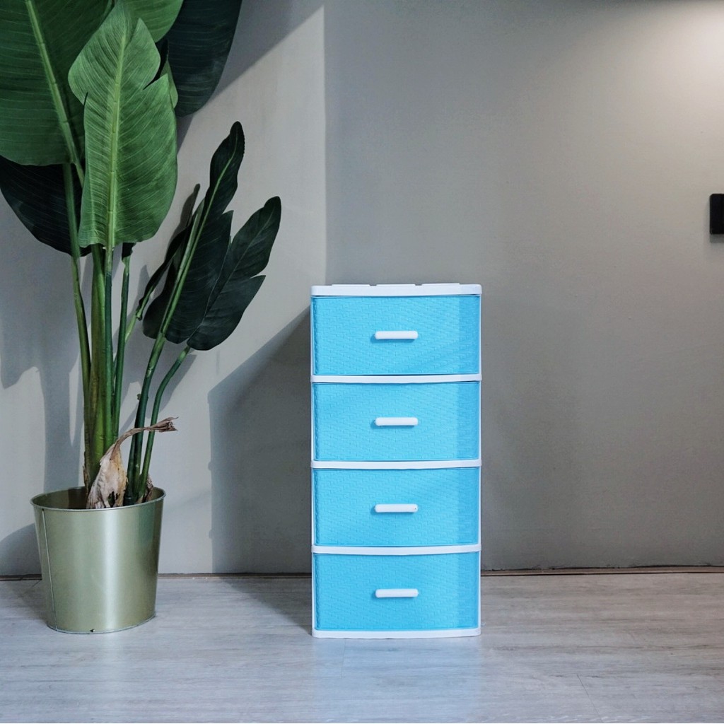 !! Vintage Blue Storage Drawer *** New Classic Desktop With 4 Layers ...