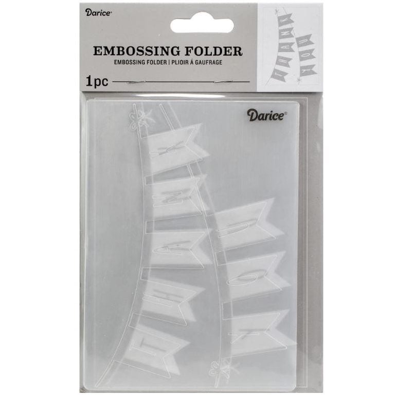 Thank You Banner Darice Embossing Folder | Shopee Philippines