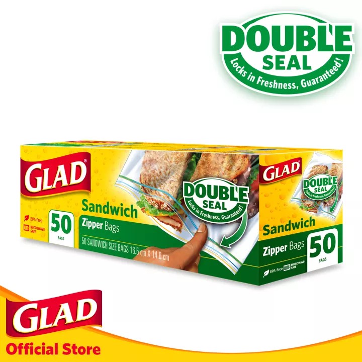 Glad® Sandwich Bags 50 ct Resealable - Glad Philippines