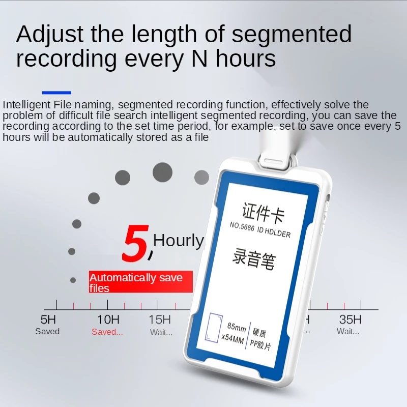 K3 ID Card Encryption Voice Recorder Mp3 AI Smart Highdefinition Noise