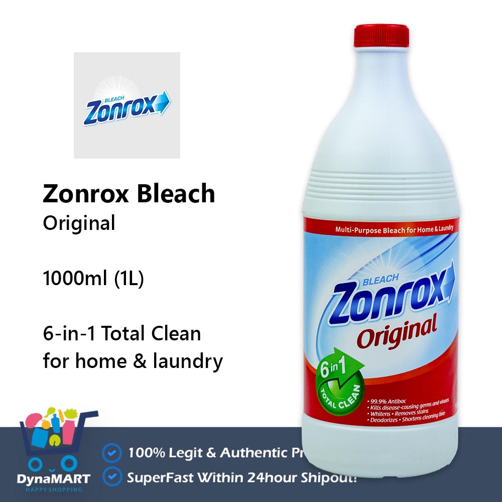 Zonrox Bleach Original 6in1 Total Clean 1000ml (1L) 99.9 Antibac
