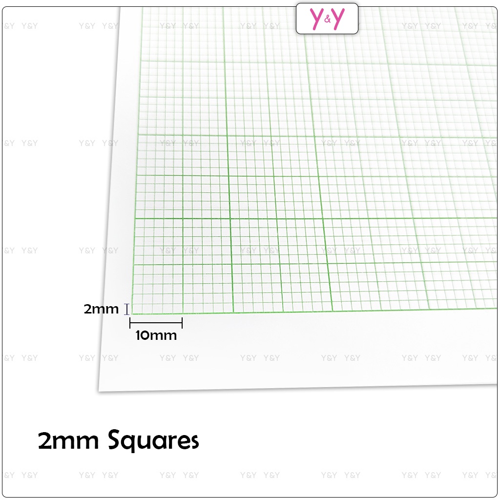 Step by Step A4 70gsm Graph Paper - 48 Sheets / SBS Graph Paper 2mm ...