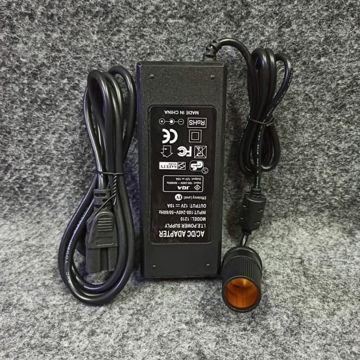 Naapto | Power Supply Adapter Ac To Dc 12V Car Lighter Socket 10A ...