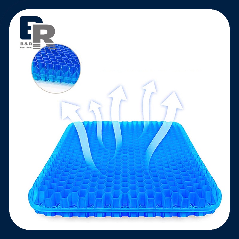 Gel Seat Cushion TPE Silicone Cooling Mat Egg Support Ice Pad Chair Car Office  Seat Cushion