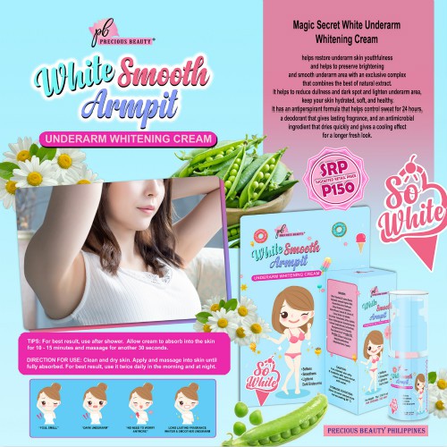 PB White Smooth Underarm Whitening Cream 15g | Shopee Philippines
