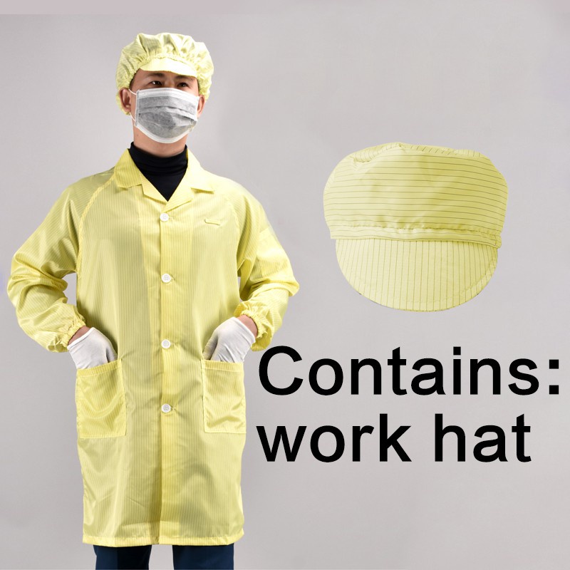 Smock Gown Lab Gown ppe gown washable PPE Jacket Reusable Esd Smock ...