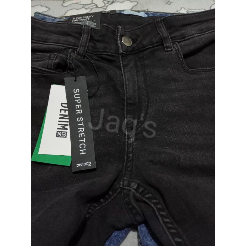 Divided super skinny high cheap waist