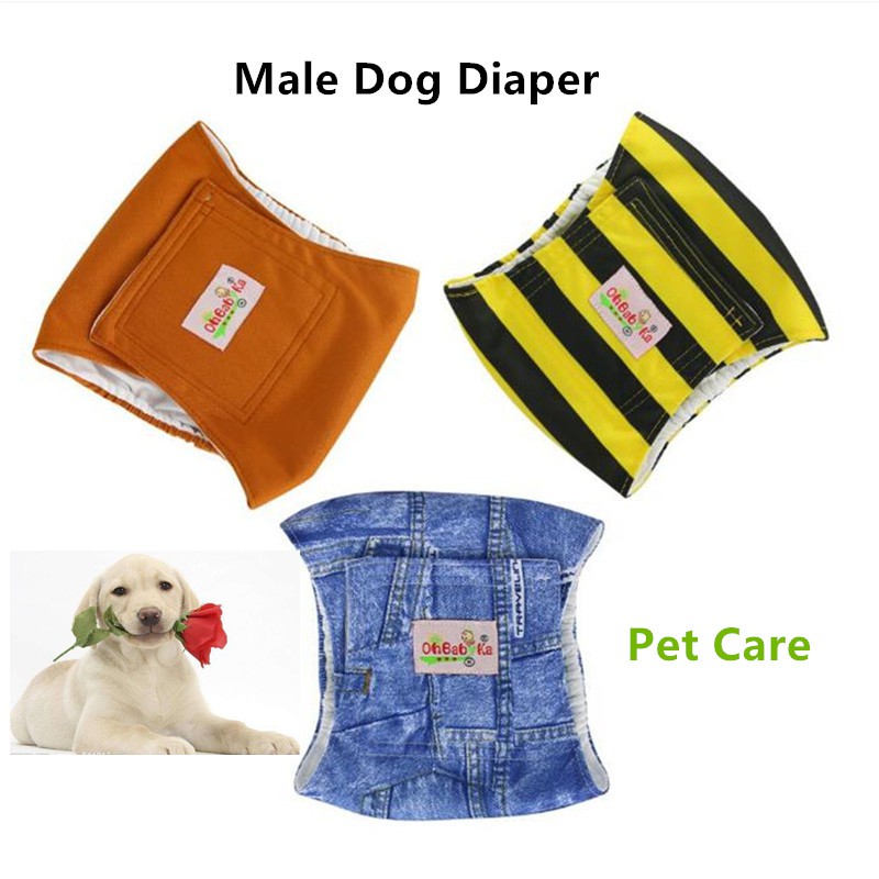 3 Packs High Quality Washable Male Dogs Diaper Reusable Pet Clothes Nappies Cover Dog Diapers DN013 Shopee Philippines