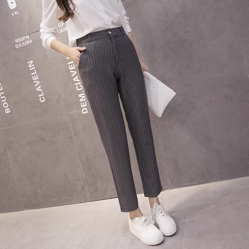 Grey Stripe Office Pant - S main image 0