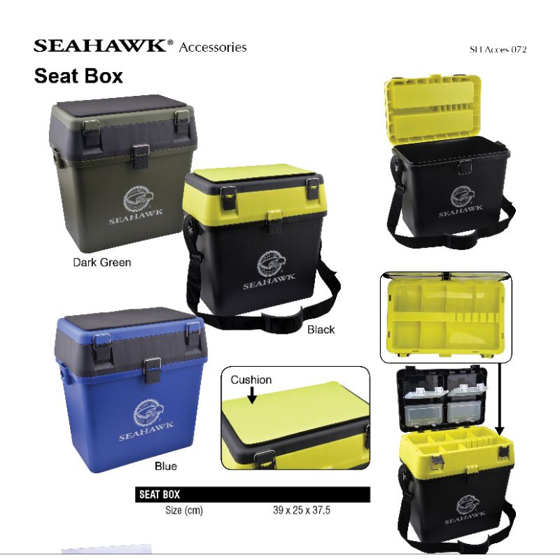 Seahawk Fishing BOX SEAT BOX Shopee Philippines
