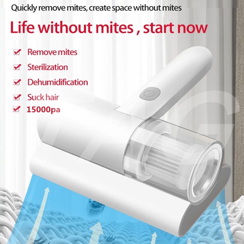 Dust Mite Vacuum Cleaner 15000Pa Wireless bed Vacuum Cleaner UV Sterilization Mite Remover