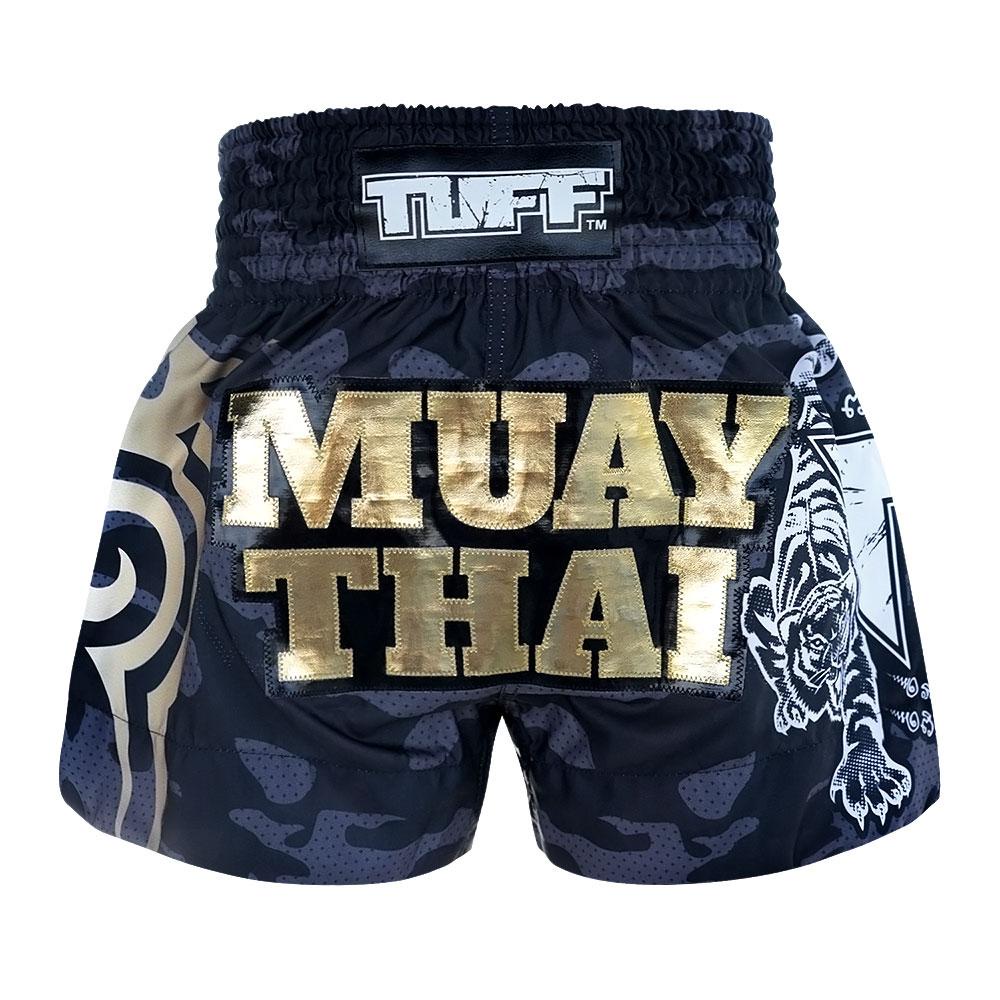 Camouflage Teal Print Muay Thai Boxing Shorts
