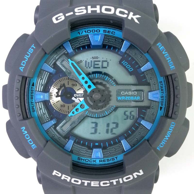 G shock grey and blue hot sale