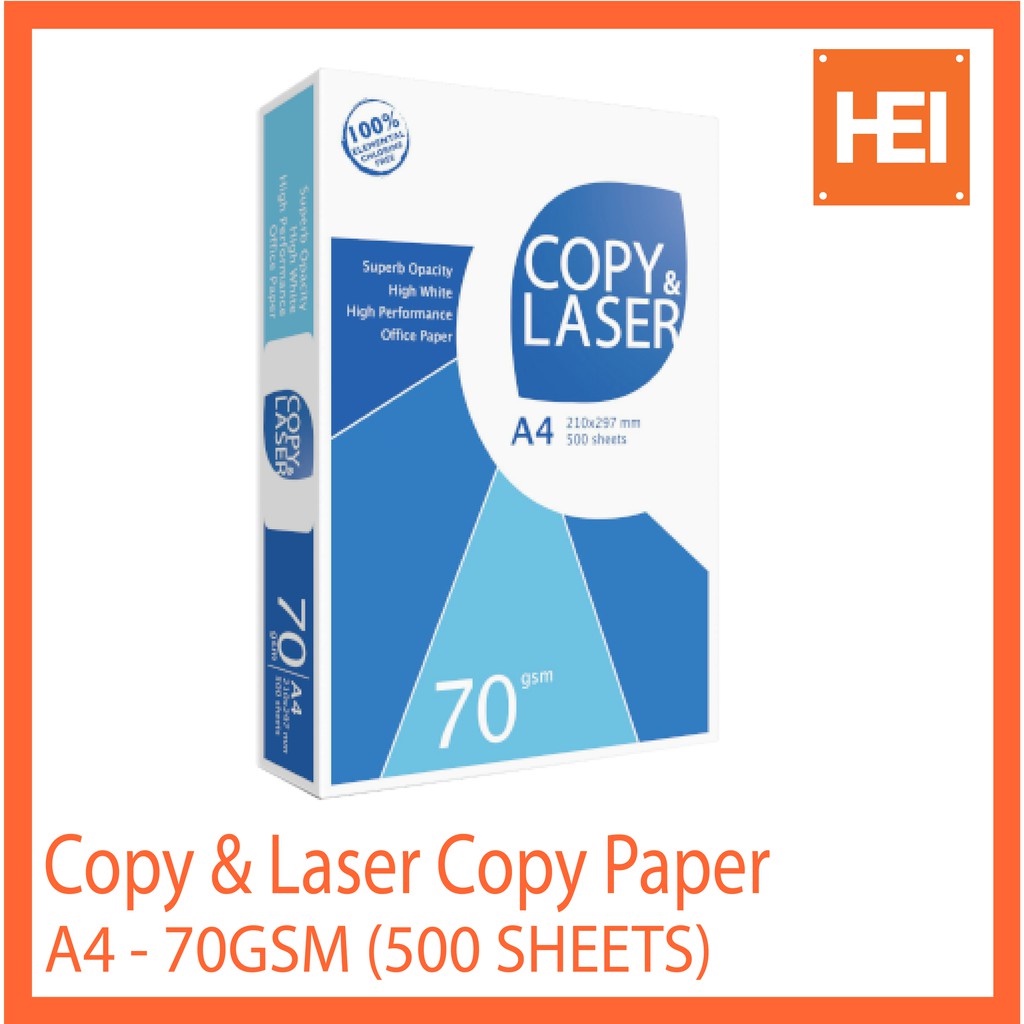 Copy & Laser Copy Paper Sub 20 / 70gsm 500's Ream Shopee Philippines