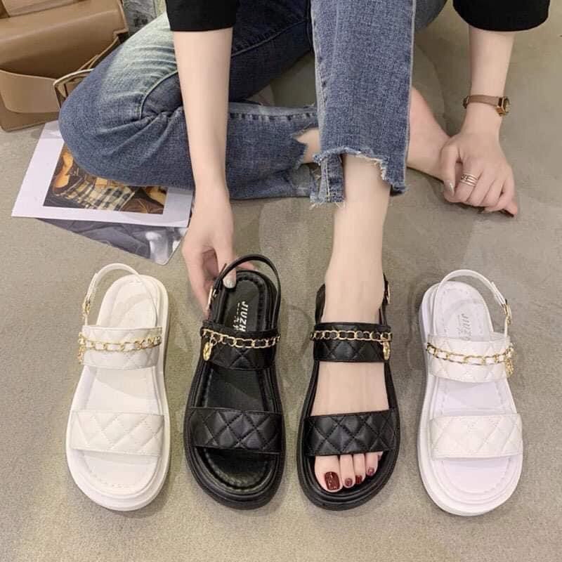 Marche Korea Fashion Thick Bottom peep-toe Sandals Casual Simple Shoes ...