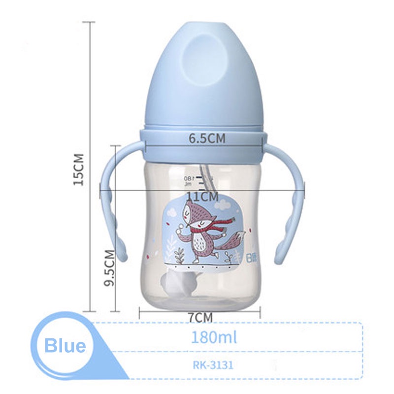 ROVCO Baby Newborn Feeding Bottle 180Ml 240Ml 360Ml Natural | Shopee ...