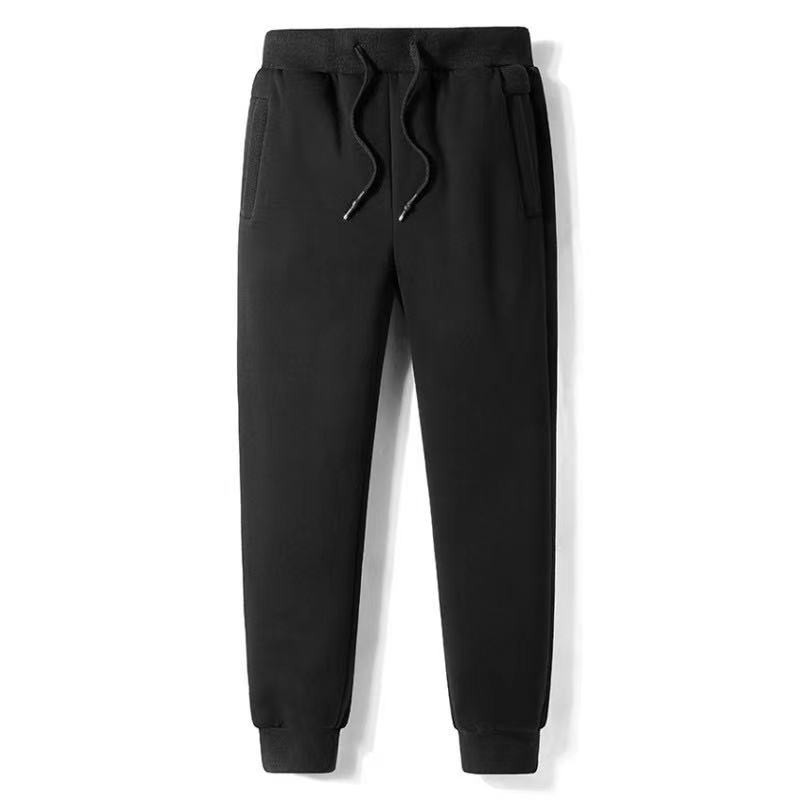 cotton Plain Jogger Pants Unisex makapal tela with zippers | Shopee ...