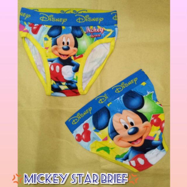 Sale! Disney Mickey Mouse Brief Character Printed Cotton Kids Underwear for  boys #tricianachen