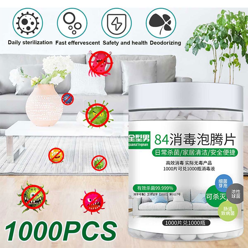 Chlorine Dioxide Effervescent Tablets 84 Disinfection Tablet Household